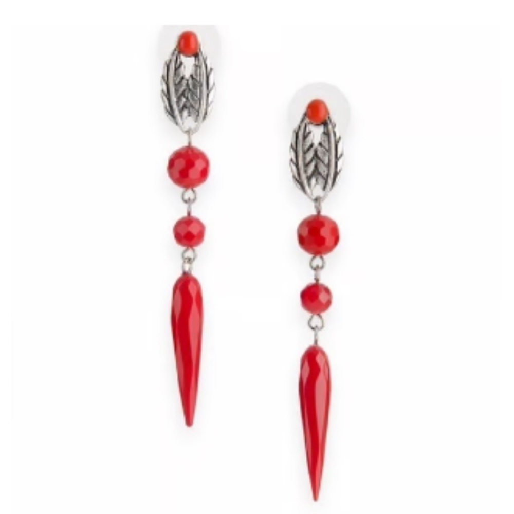 Jewelmint Thunderbird Dangle Post Earrings EUC